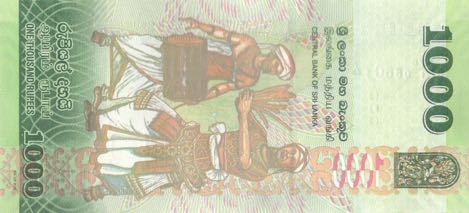 P130 Sri Lanka 1000 Rupees Year 2018